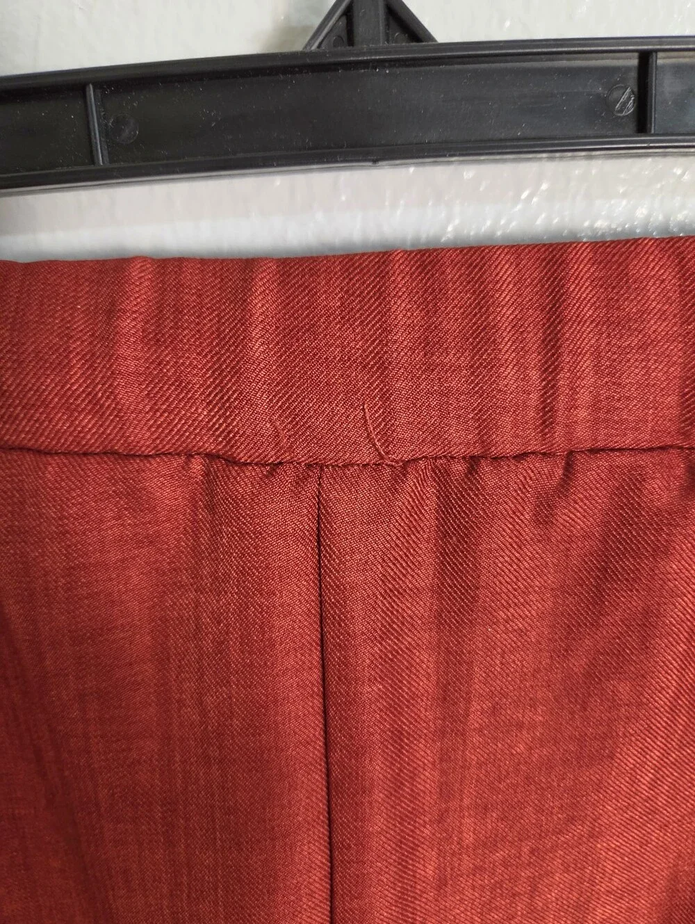 Shein Wide Leg Rust-Red Ankle Pants, Size Medium